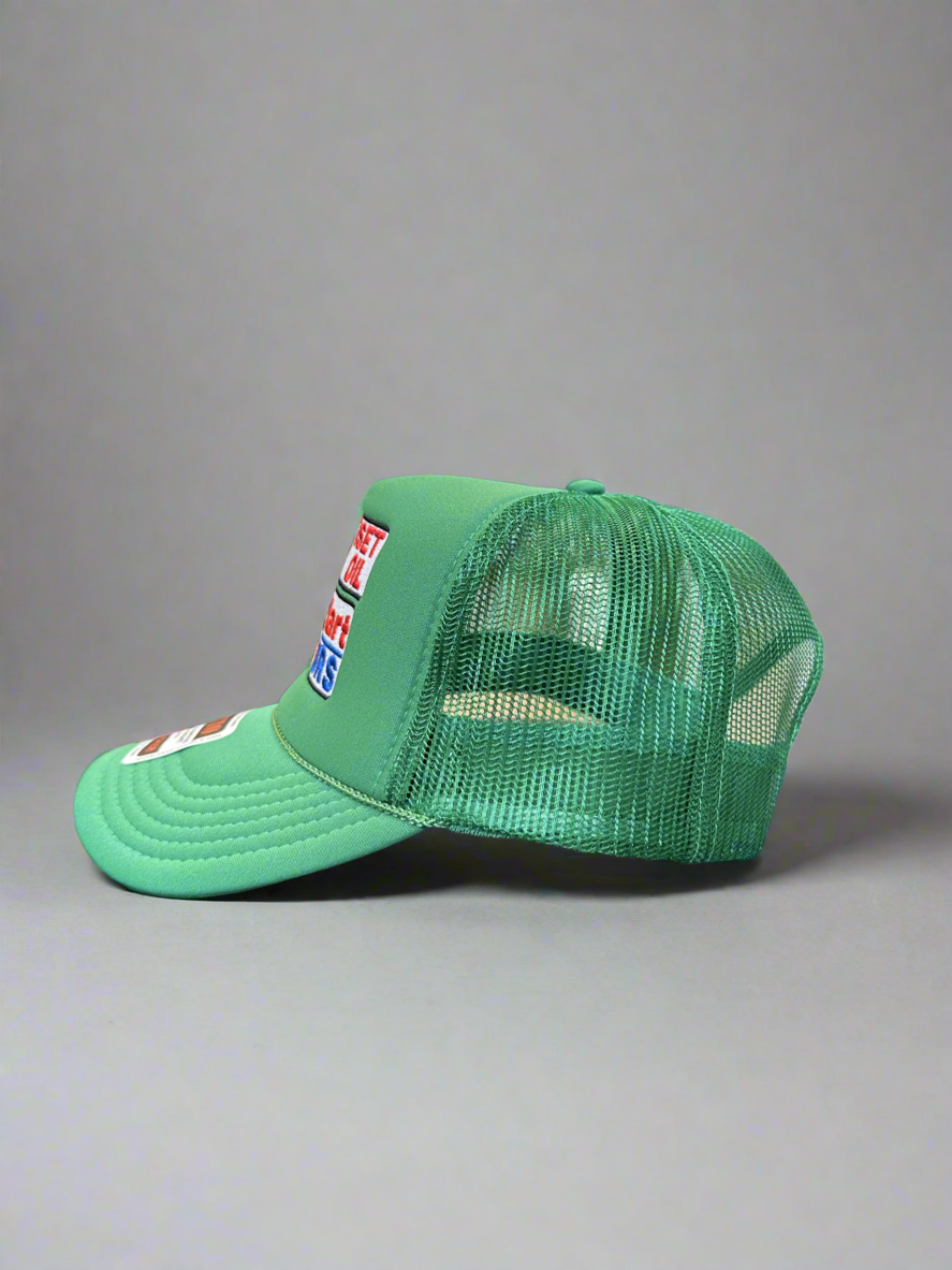 Sunset Oil Mini Mart Kelly Green Trucker Hat
