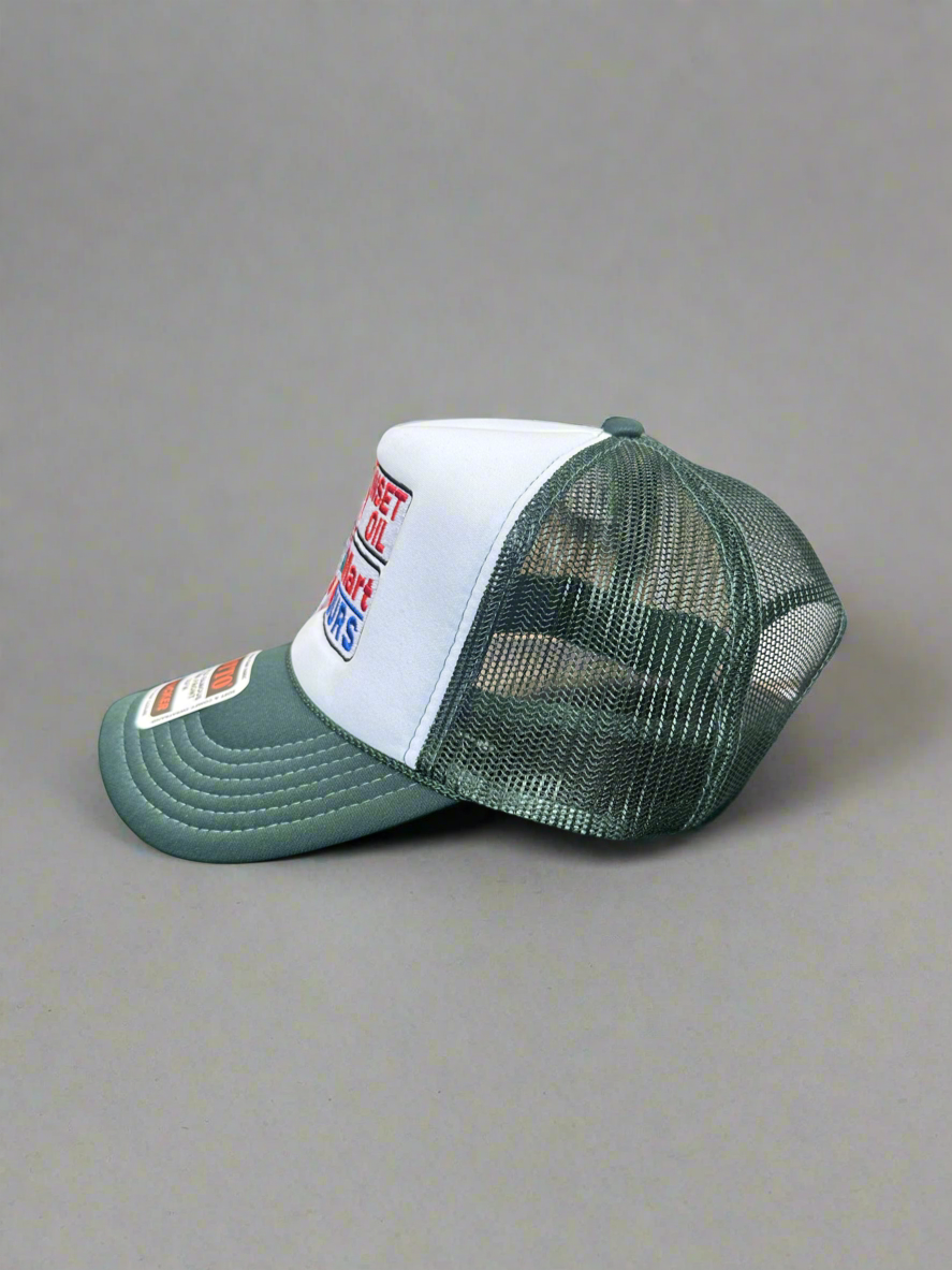 Sunset Oil Mini Mart Darkgreen/White/Darkgreen Trucker Hat