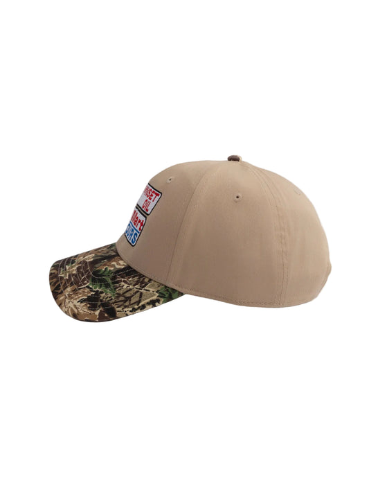 Nat/Camo Velcro Fitted Cap