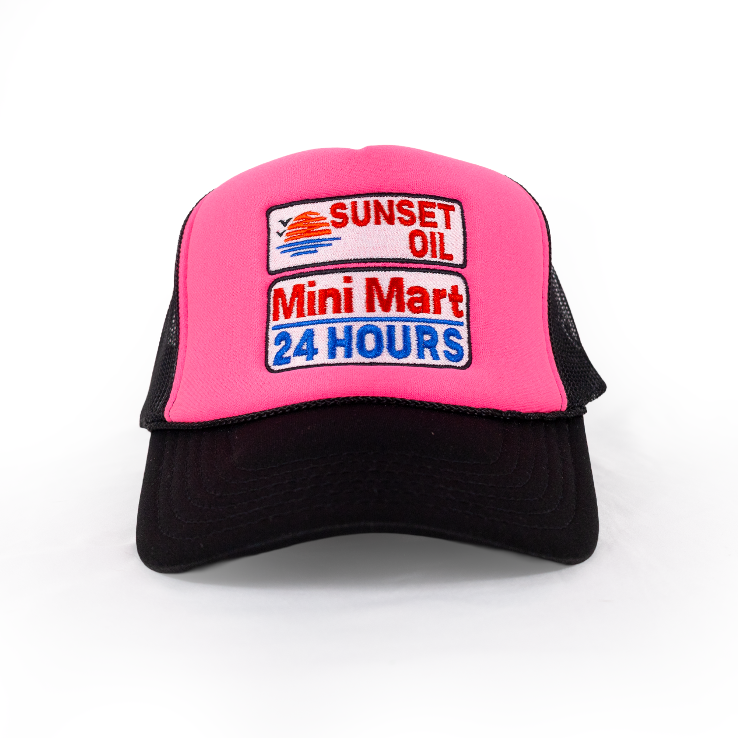Sunset Oil Mini Mart Black/Neon Pink/Black Trucker Fit