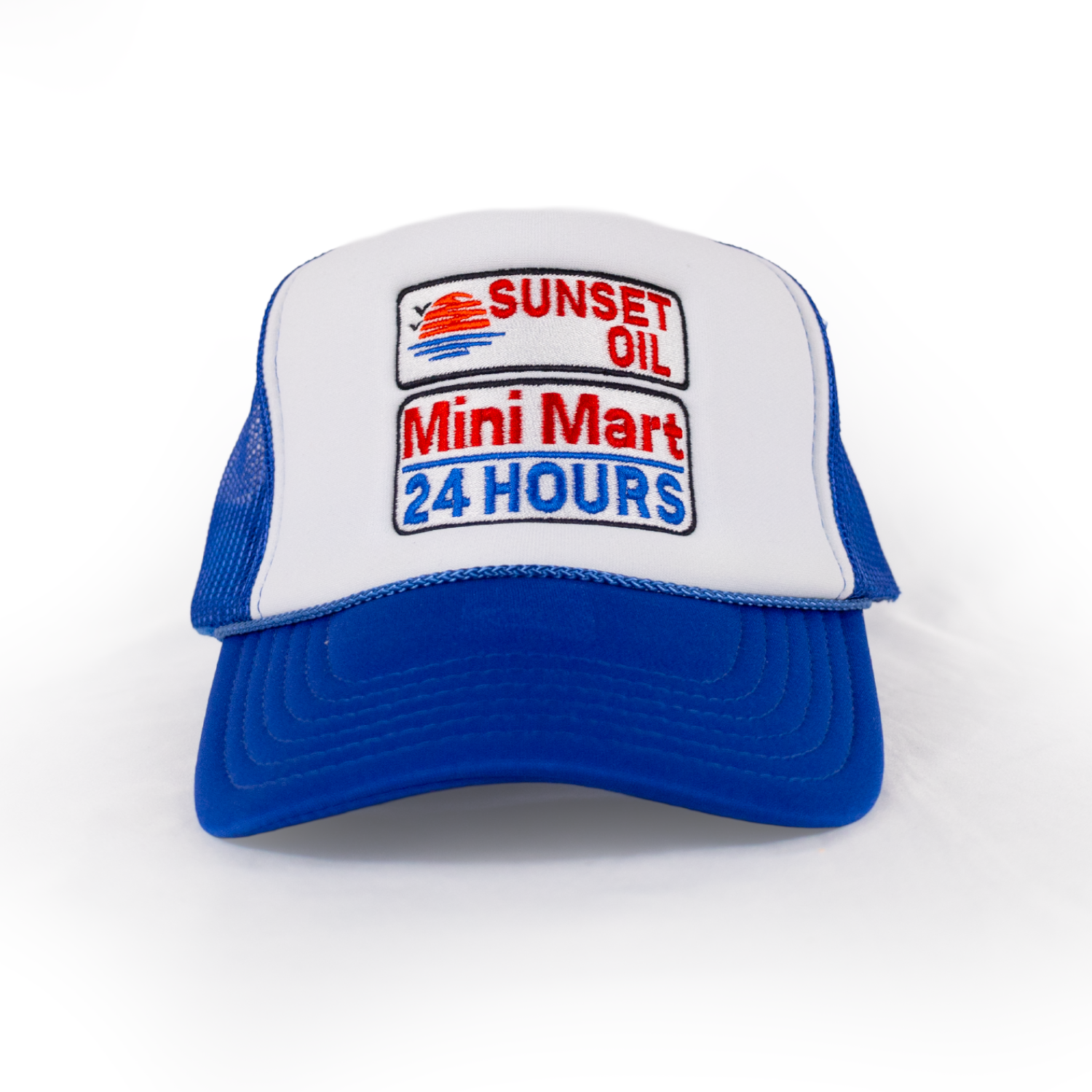 Sunset Oil Mini Mart Royal/White/Royal Trucker Fit
