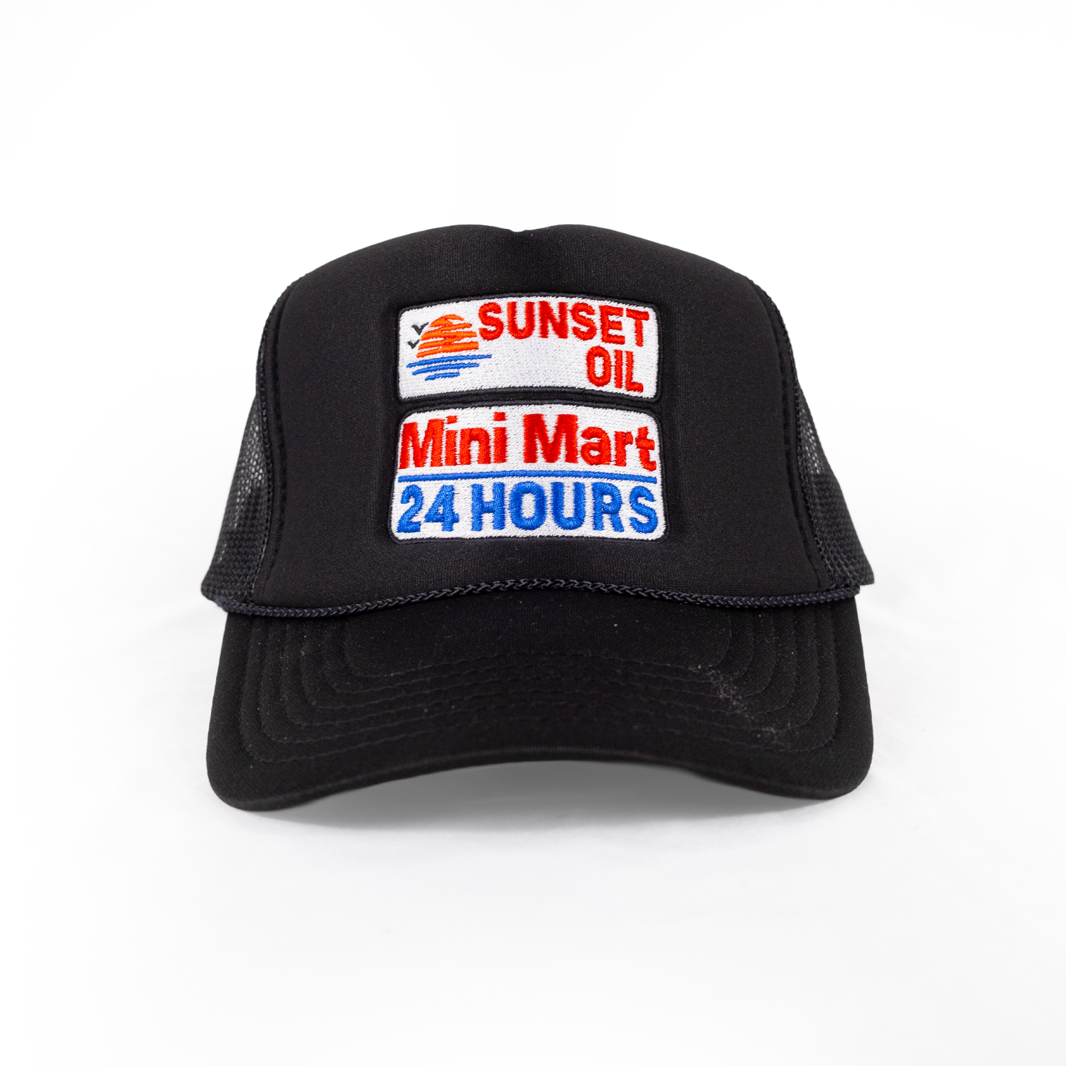 Sunset Oil Mini Mart Black trucker Fit