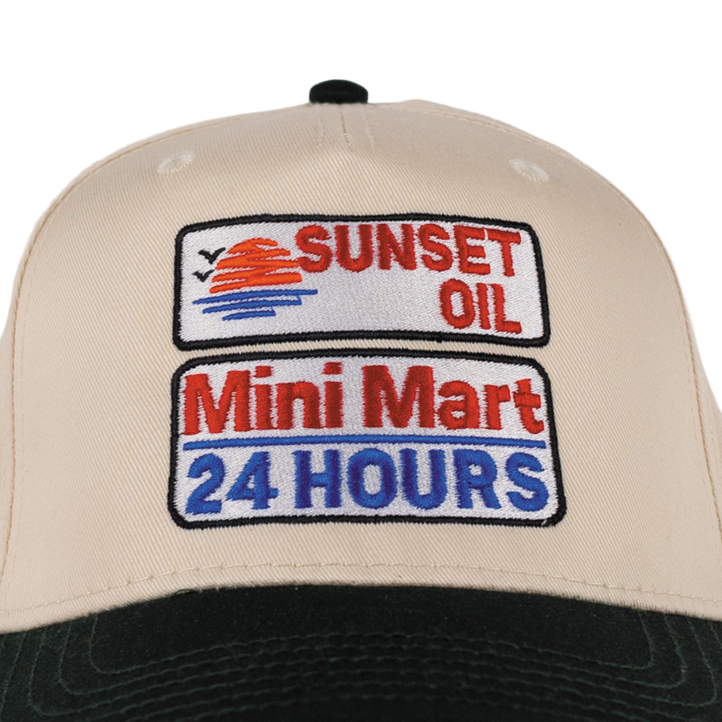 Natural/Green Baseball Hat ™