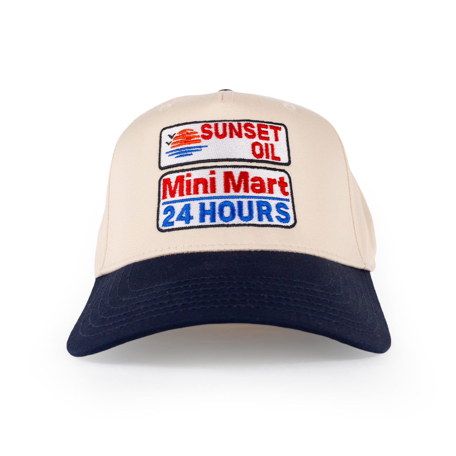 Sunset Oil Mini Mart Navy/Natural Baseball Fit