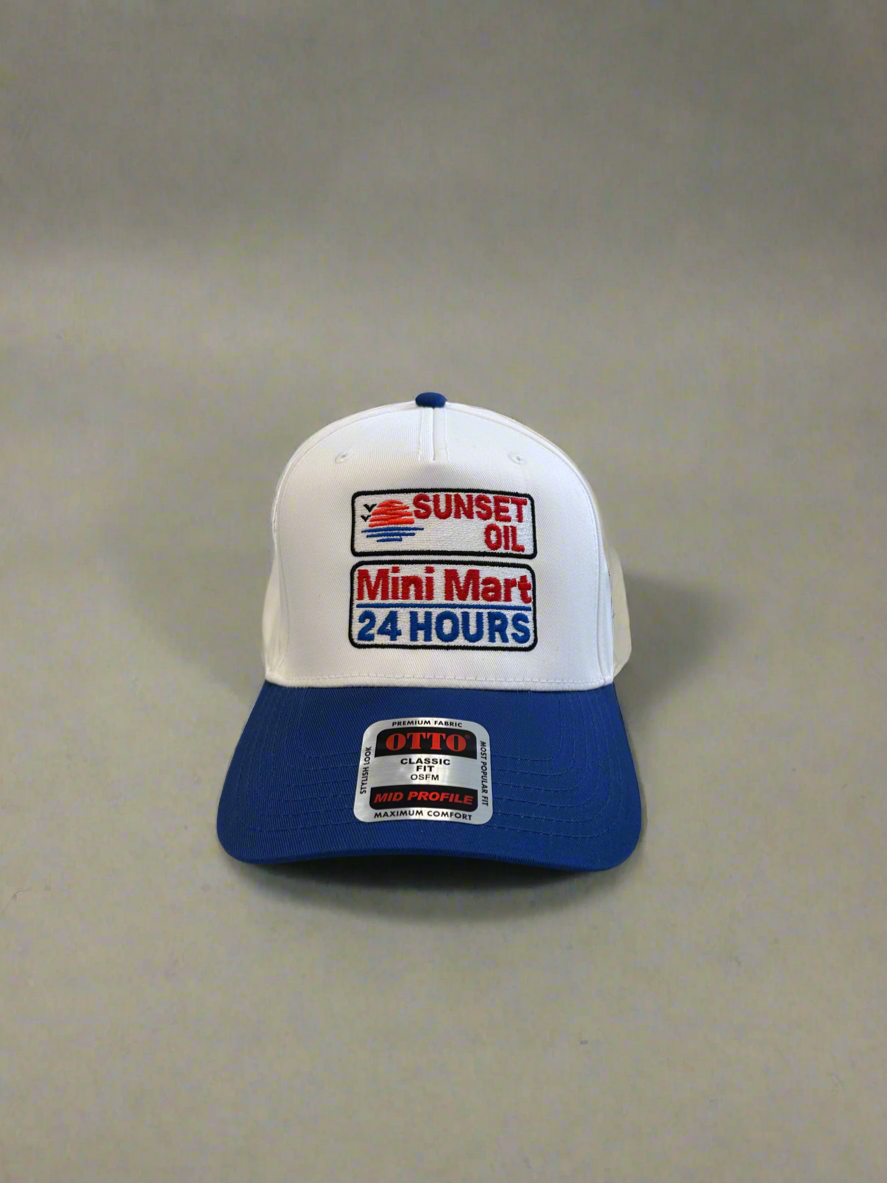 Sunset Oil Mini Mart Royal blue/white Baseball cap