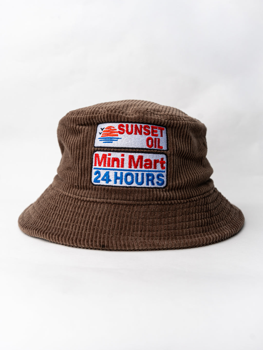 Sunset Oil Mini Mart Brown Bucket Hat