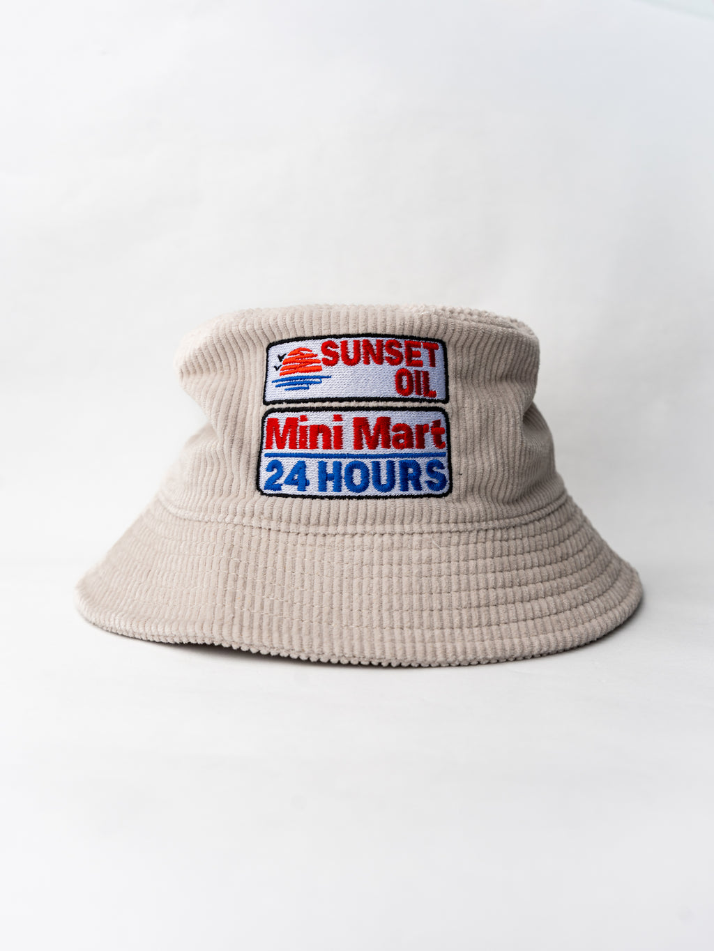 Sunset Oil Mini Mart Bone Cream Bucket Hat
