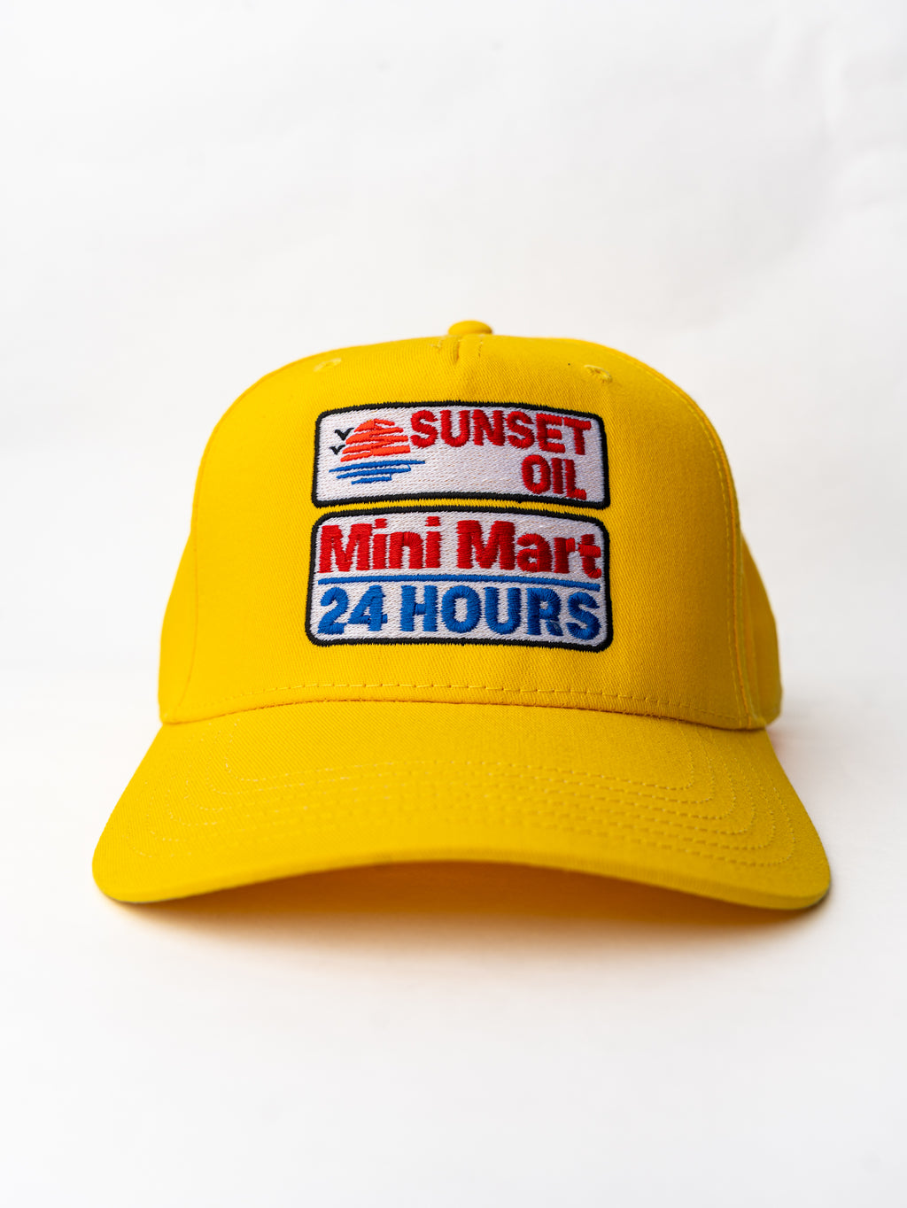 Sunset Oil Mini Mart Yellow Baseball Hat