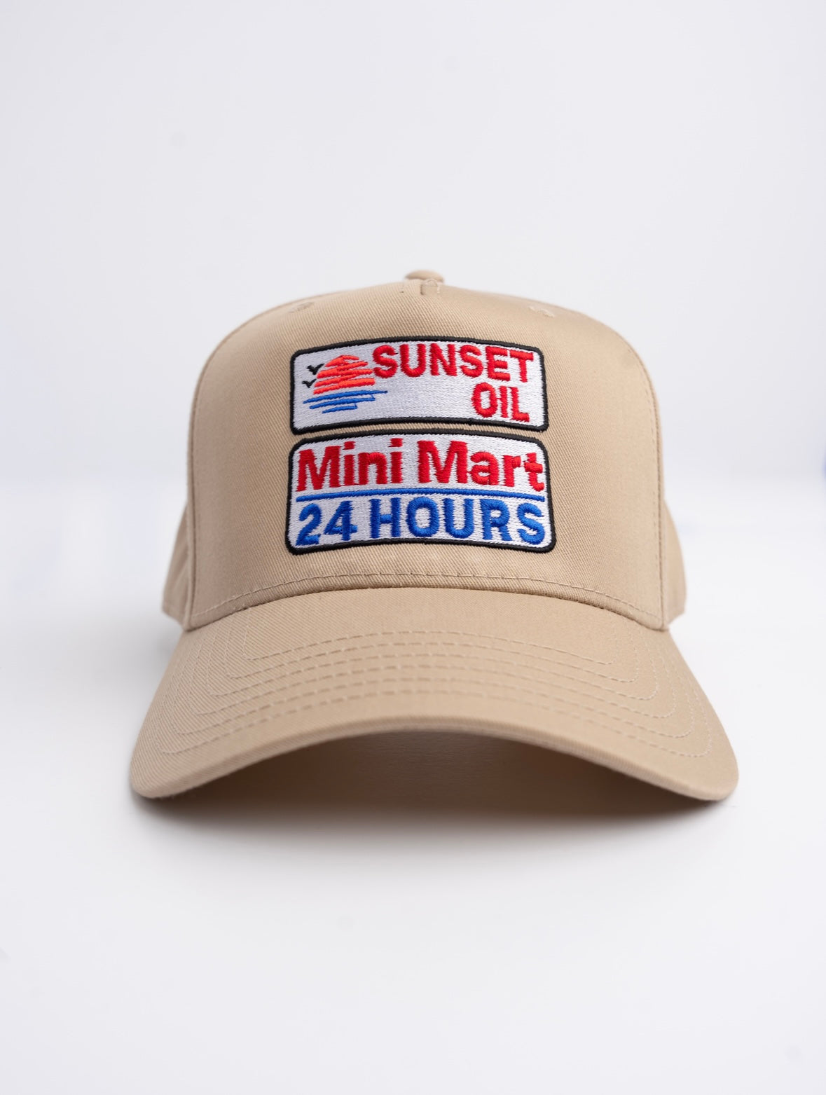 Sunset Oil Mini Mart Beige Baseball Fit