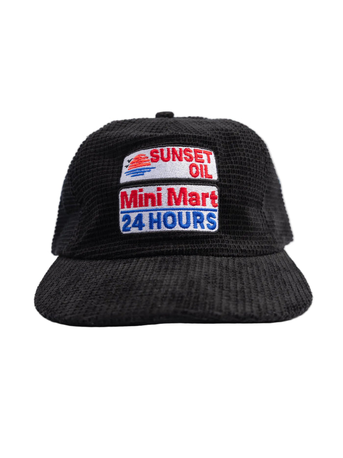 Black Corduroy Field Trip Cap