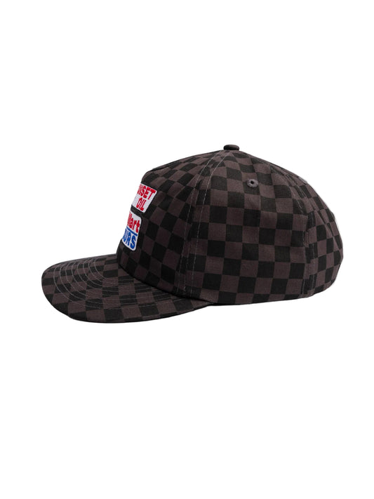 Black-Tonal Checkerboard Field Trip Cap