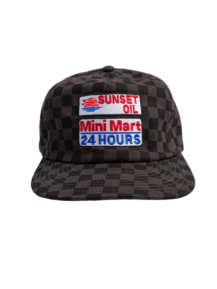Black-Tonal Checkerboard Field Trip Cap