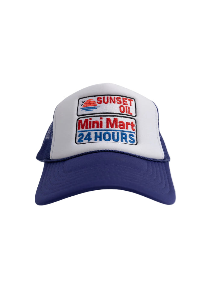 White/Purple Trucker Cap