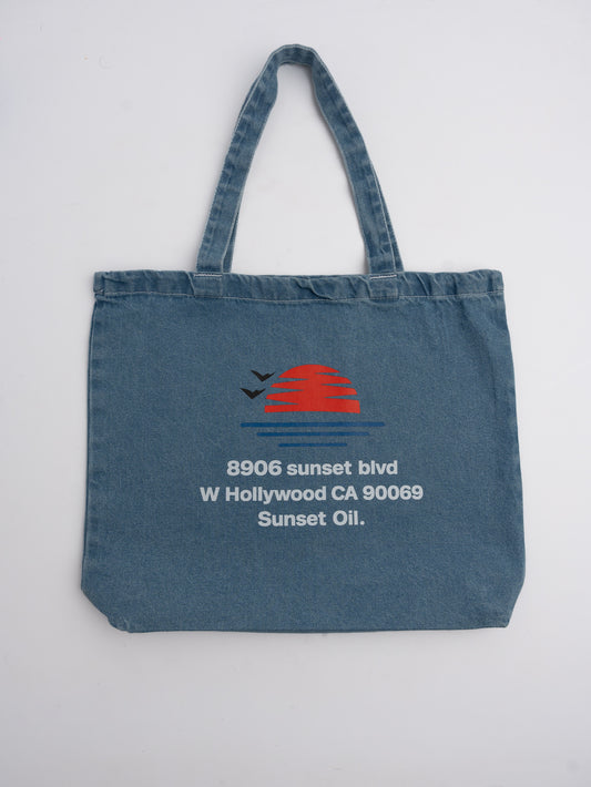 Sunset Oil Jeans Tote Bag ™