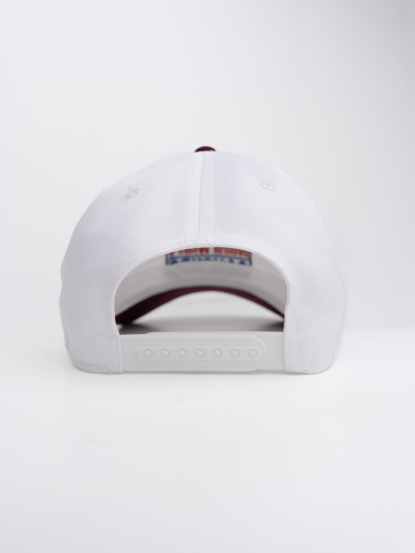 White/Burgundy Baseball Hat ™