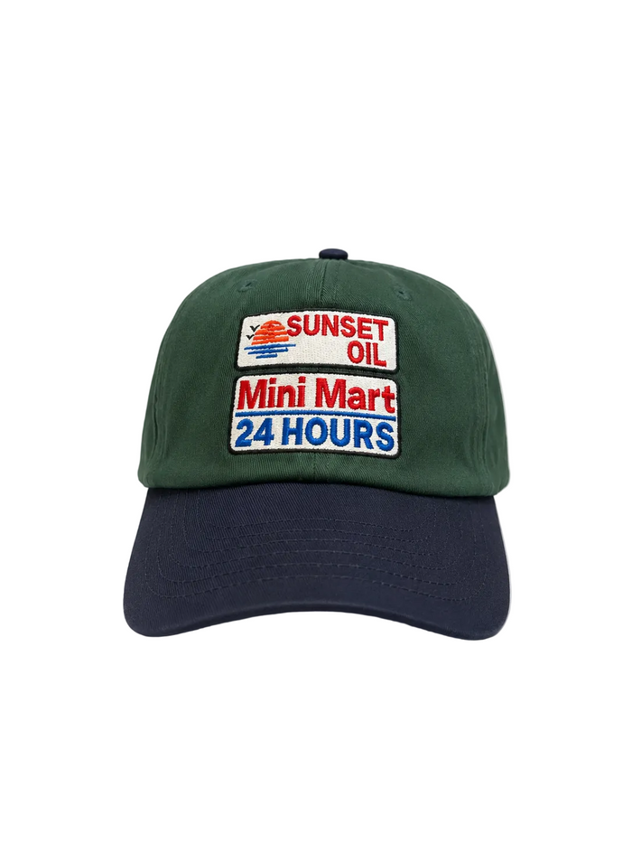 Green/Nvy Brushed Field Trip Cap