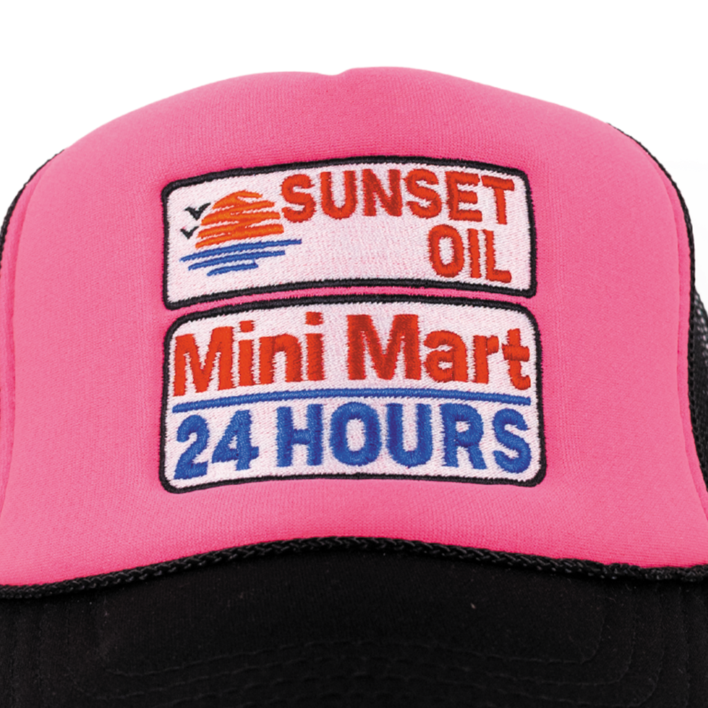 Sunset Oil Mini Mart Black/Neon Pink/Black Trucker Fit