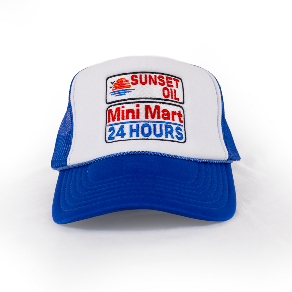 Sunset Oil Mini Mart Royal/White/Royal Trucker Fit