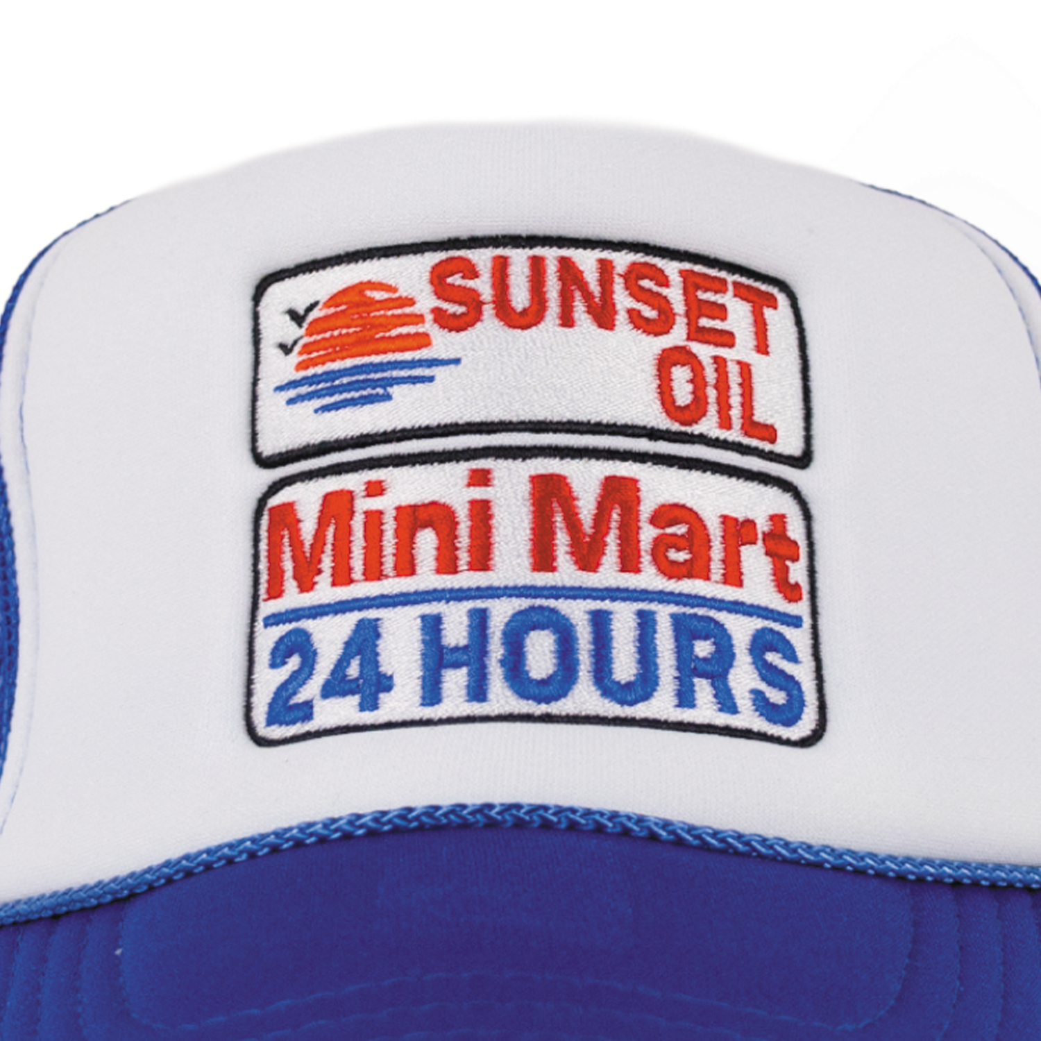 Sunset Oil Mini Mart Royal/White/Royal Trucker Fit