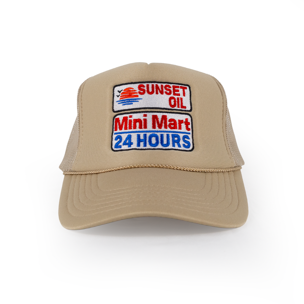 Sunset Oil Mini Mart Khaki Trucker Fit