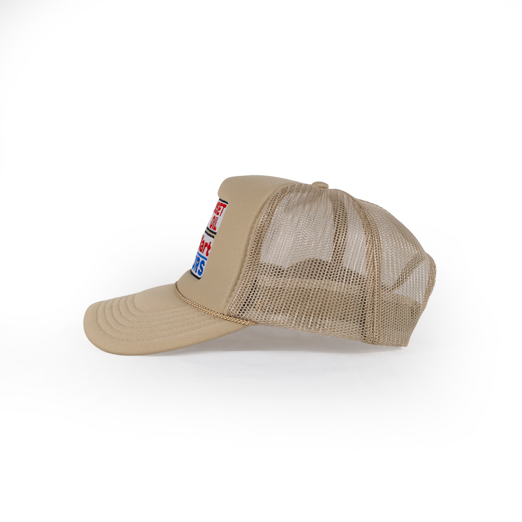 Sunset Oil Mini Mart Khaki Trucker Fit