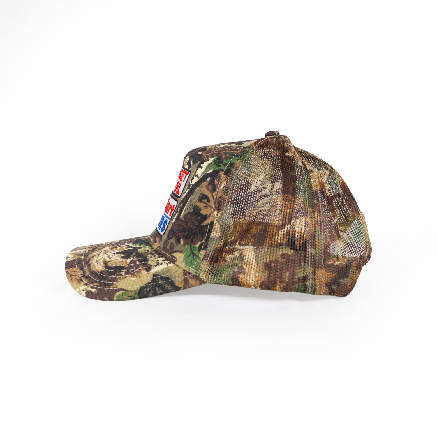 Sunset Oil Mini Mart Camouflage 5 Panel Fitted (Mesh)