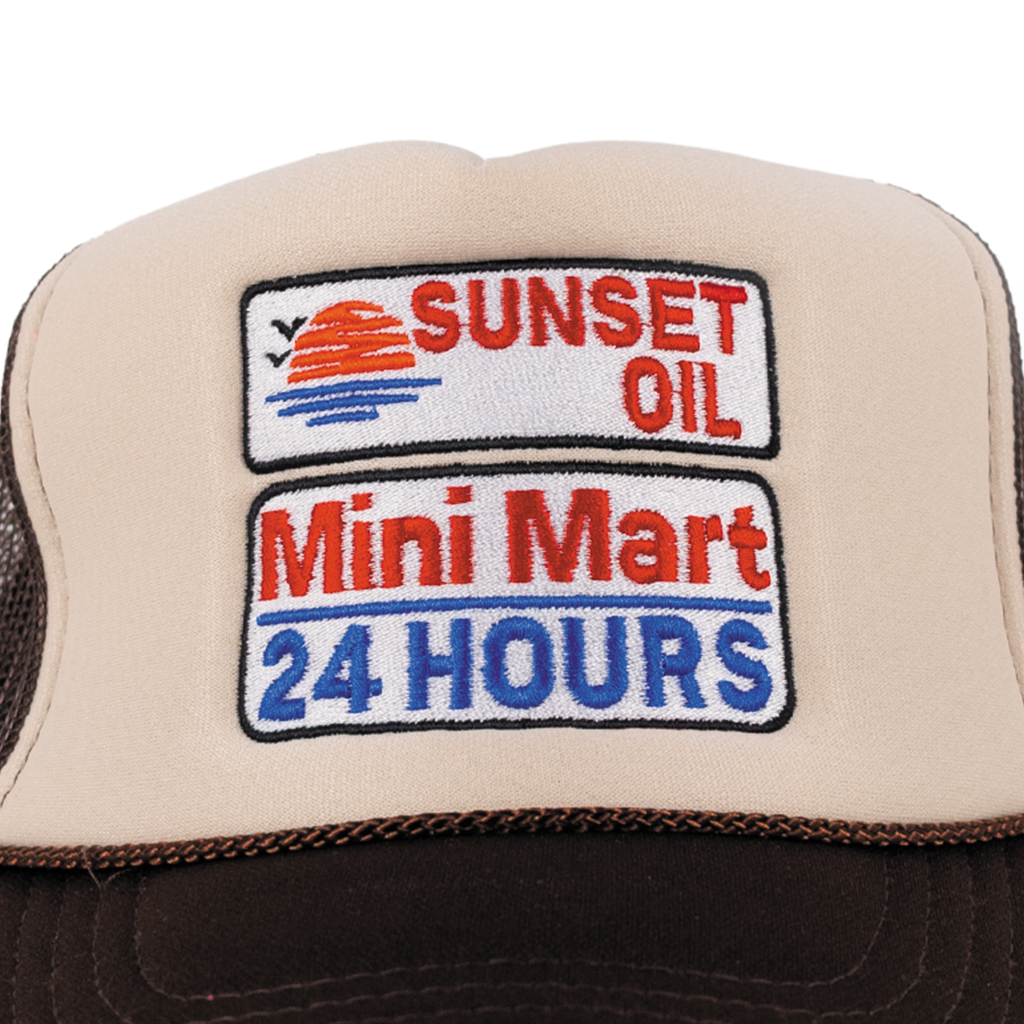 Sunset Oil Mini Mart Brown/Tan/Brown Trucker Fit