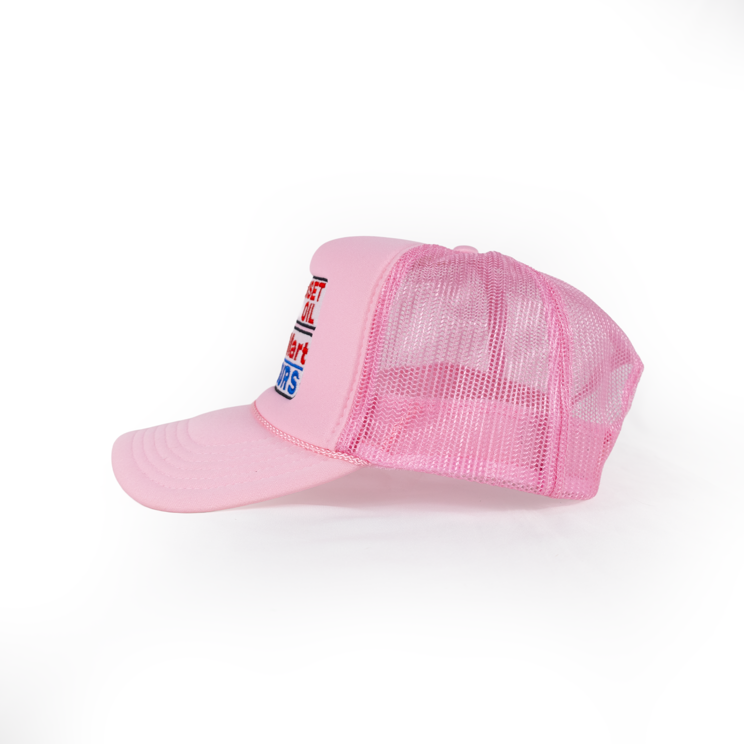 Sunset Oil Mini Mart Soft Pink Trucker Fit