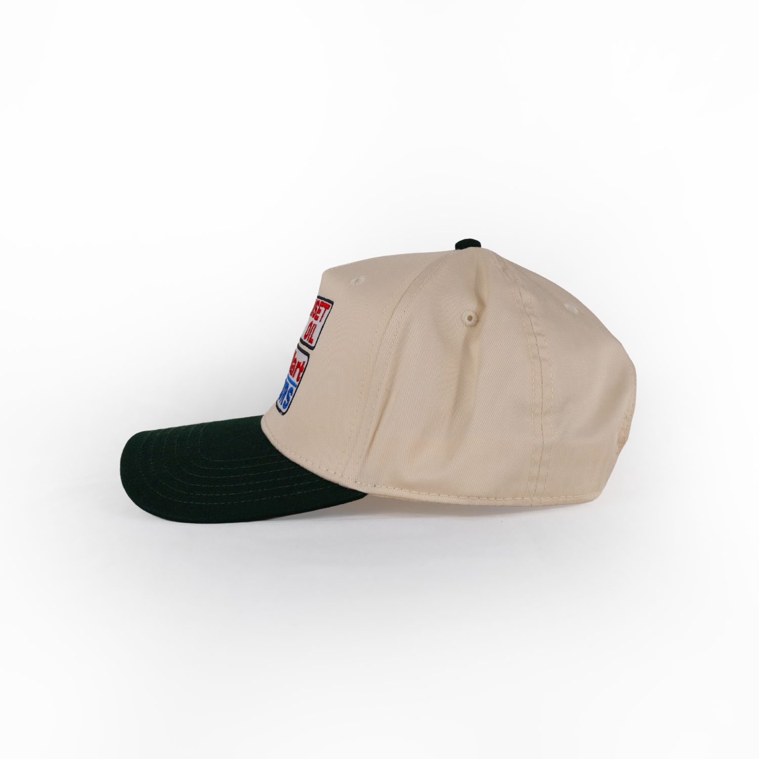 Sunset Oil Mini Mart Natural/Green Baseball Fit