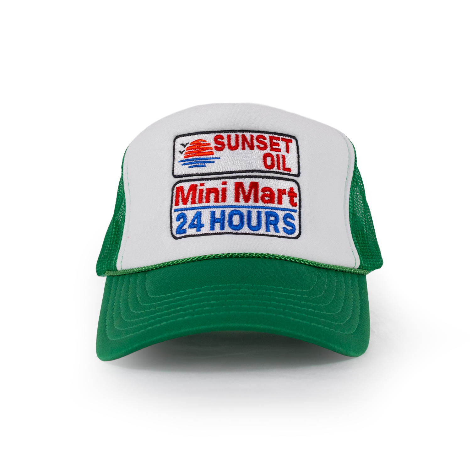 Sunset Oil Mini Mart Kelly/white/Kelly Trucker Fit