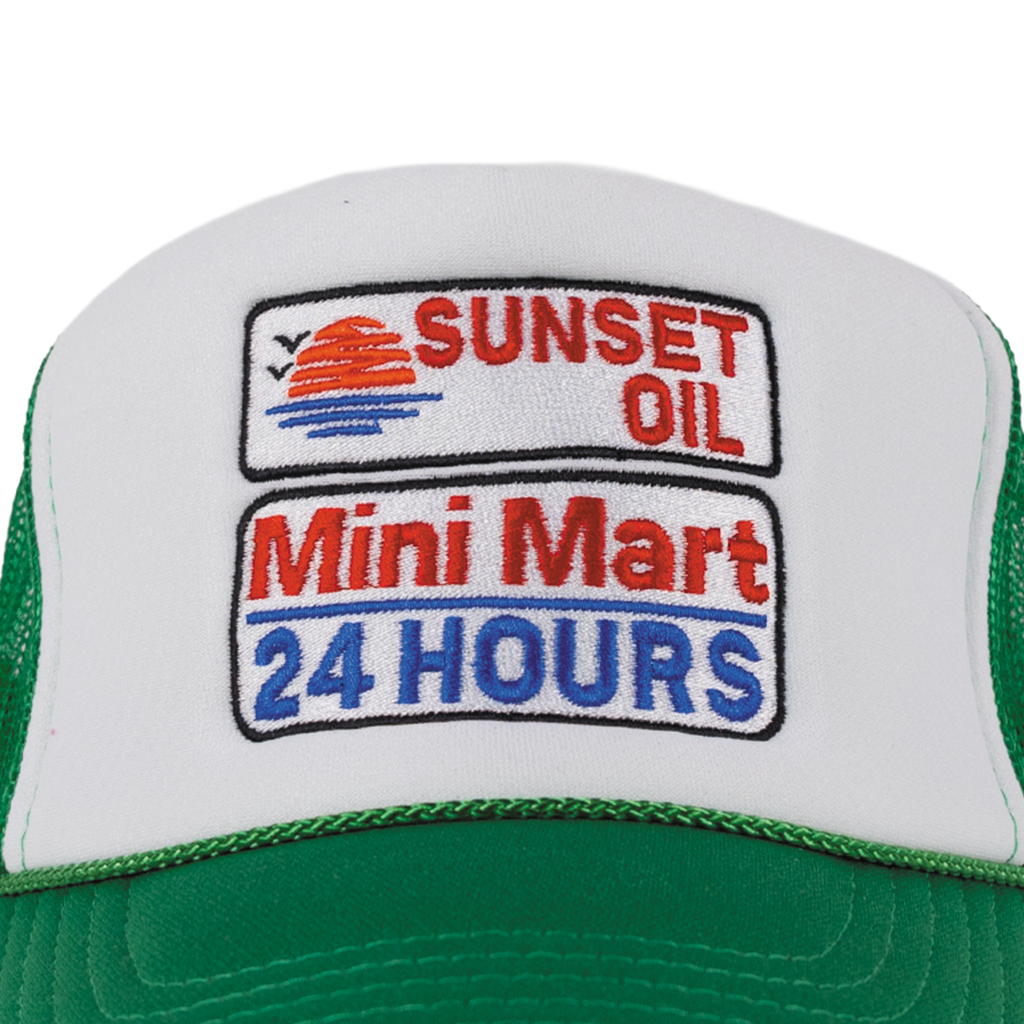 Sunset Oil Mini Mart Kelly/white/Kelly Trucker Fit