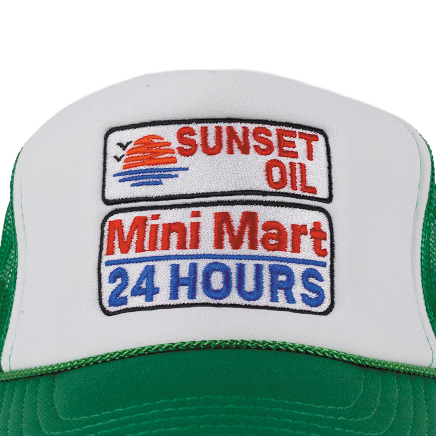 Sunset Oil Mini Mart Kelly/white/Kelly Trucker Fit