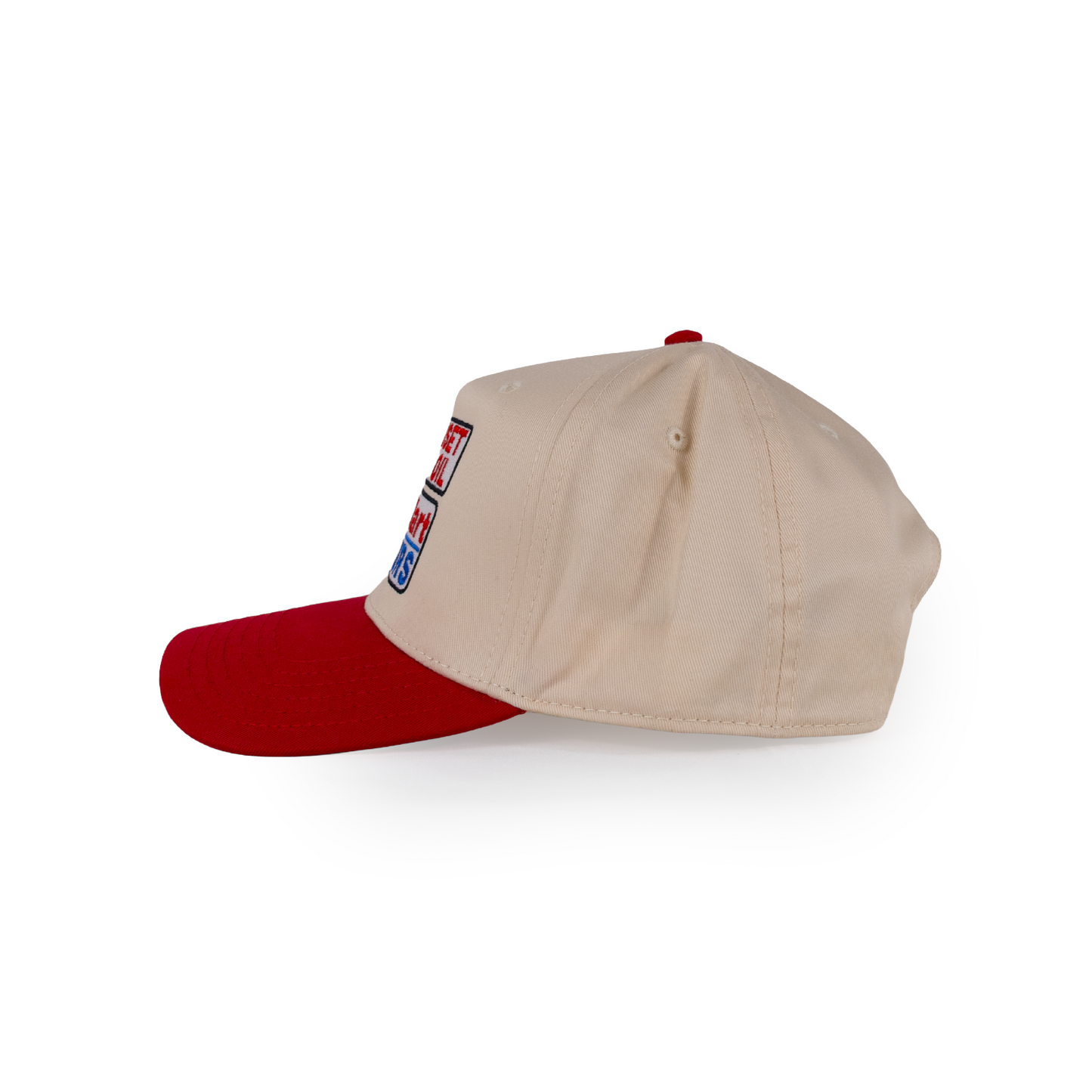 Red/Natural Baseball Hat ™