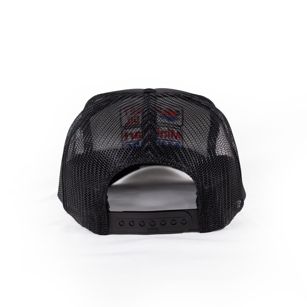 Sunset Oil Mini Mart Black/Gold Leaf Trucker Fit