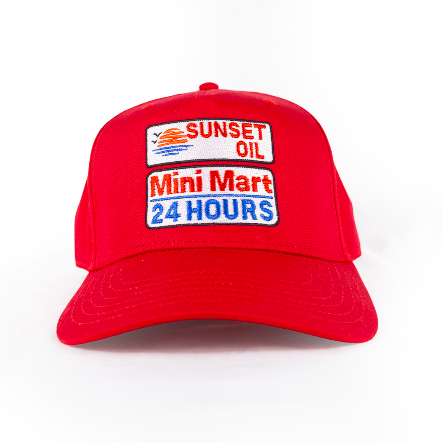 Sunset Oil Mini Mart Red baseball Fit