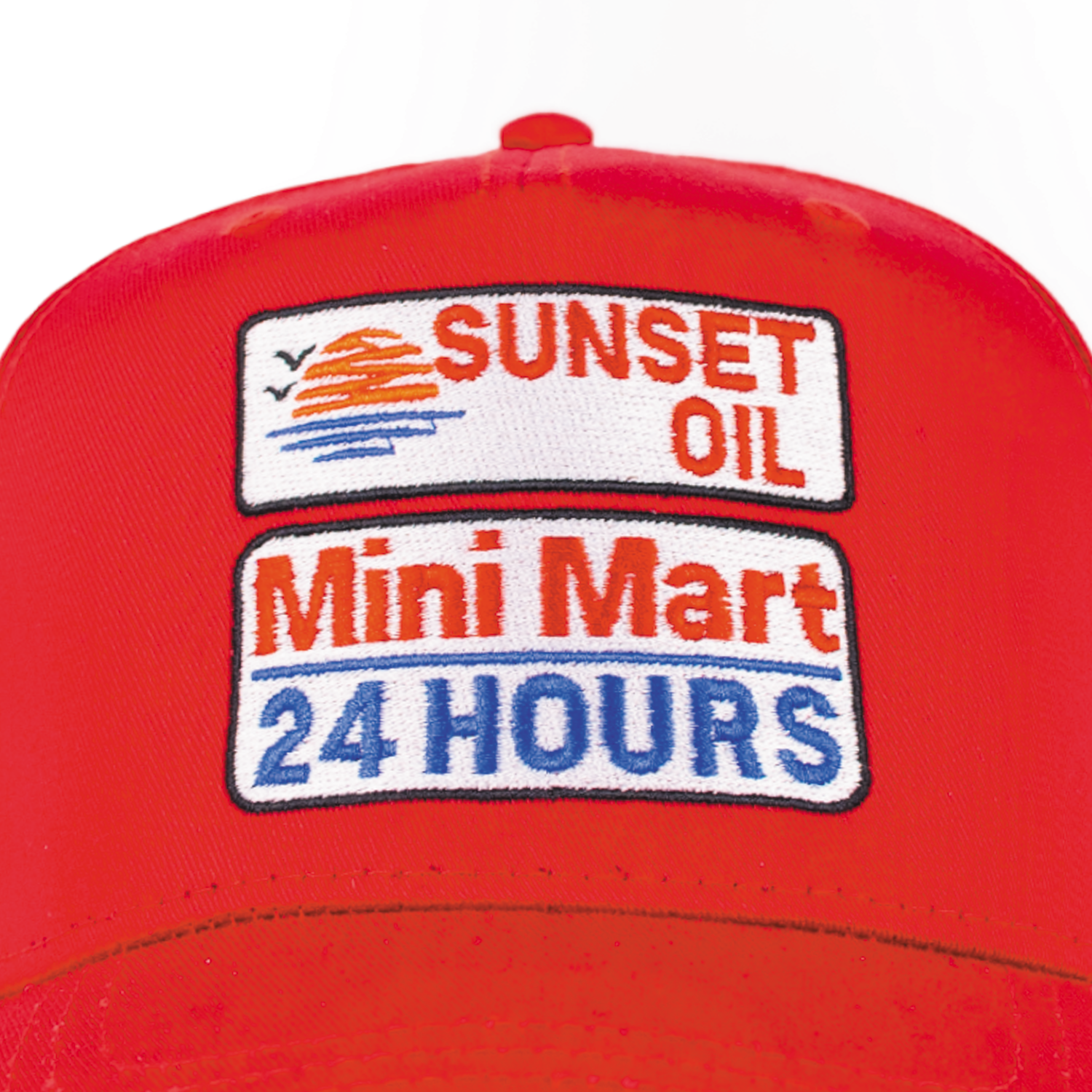 Sunset Oil Mini Mart Red baseball Fit
