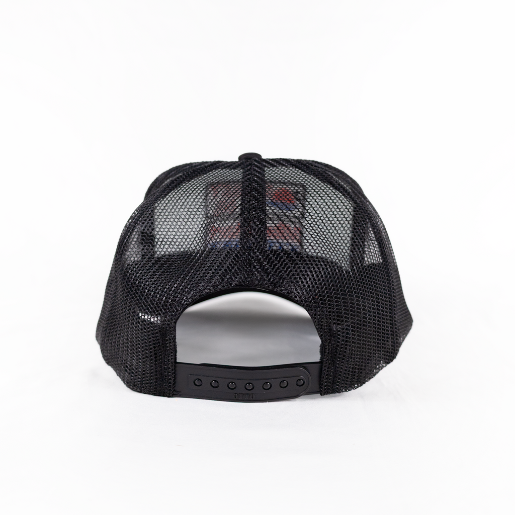 Sunset Oil Mini Mart Black/White/Black Trucker Hat