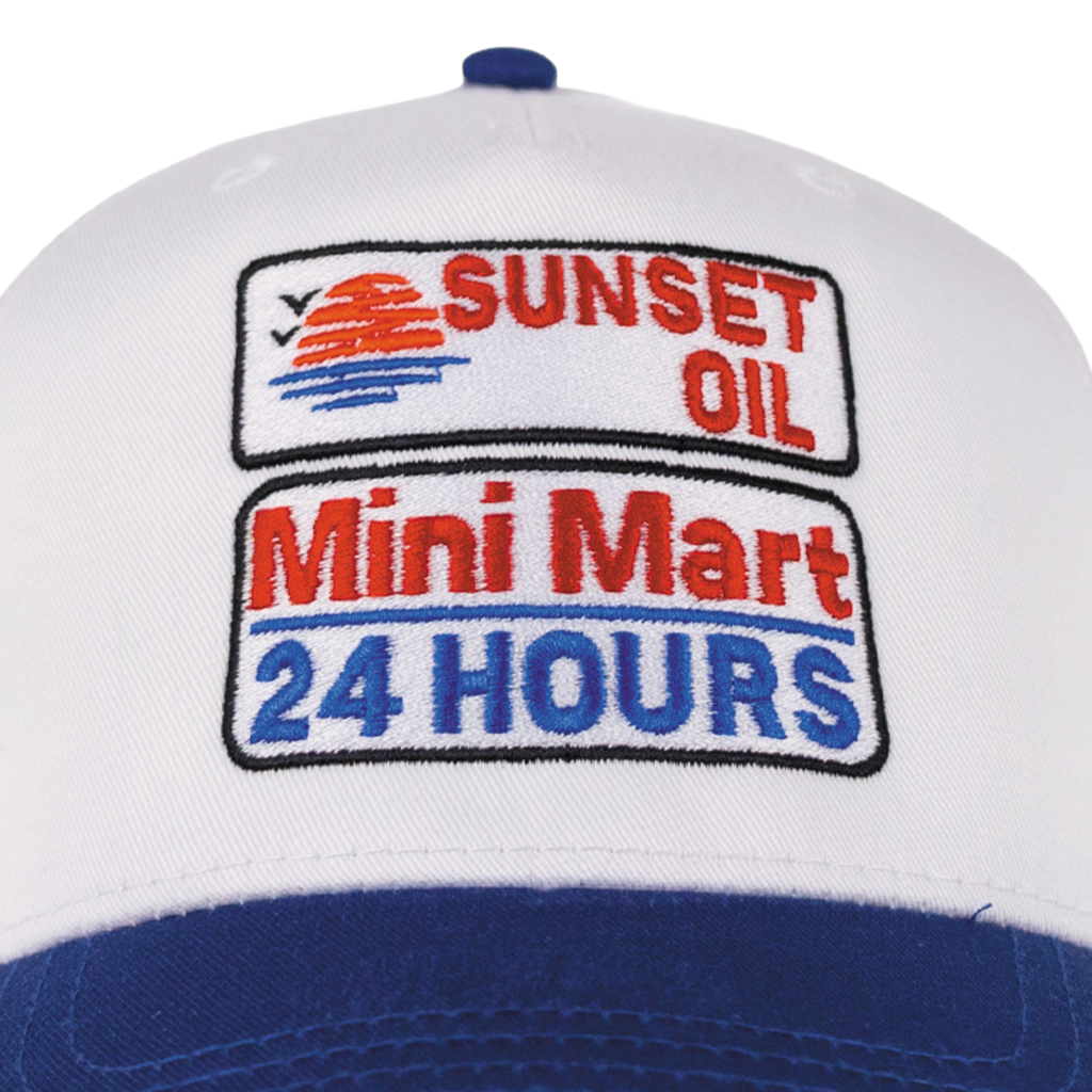 Sunset Oil Mini Mart Royal blue/white Baseball Fit