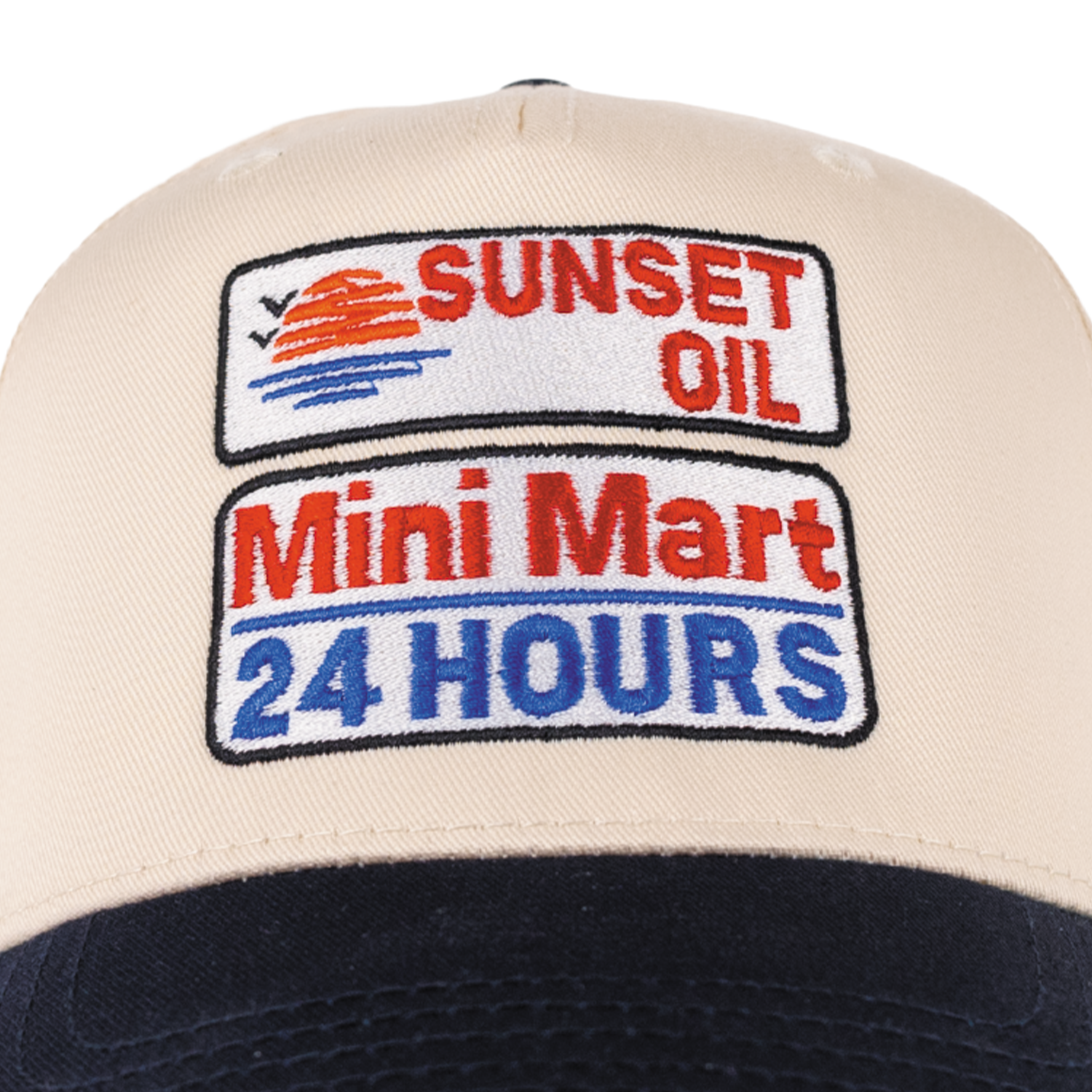 Sunset Oil Mini Mart Navy/Natural Baseball Fit