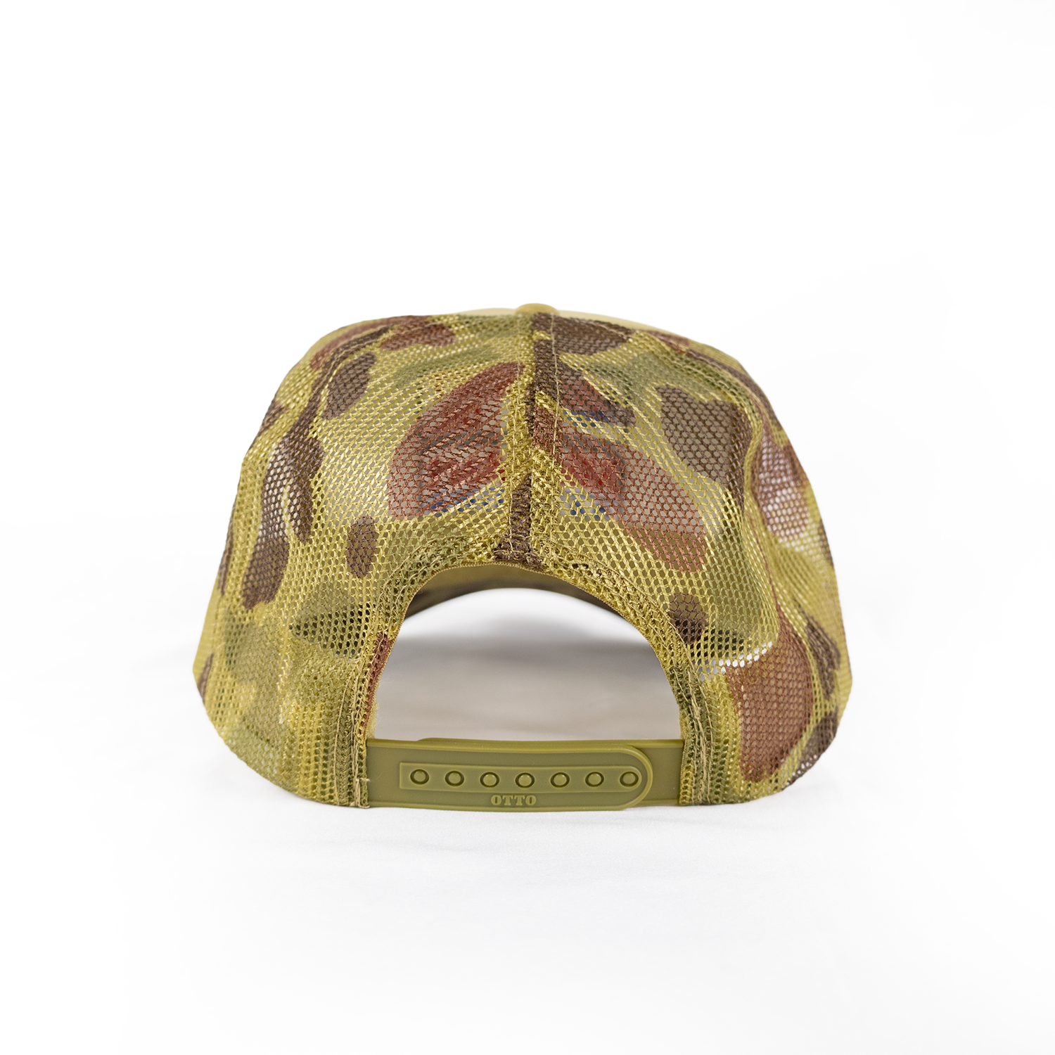 Sunset Oil Mini Mart Camouflage Trucker Hat
