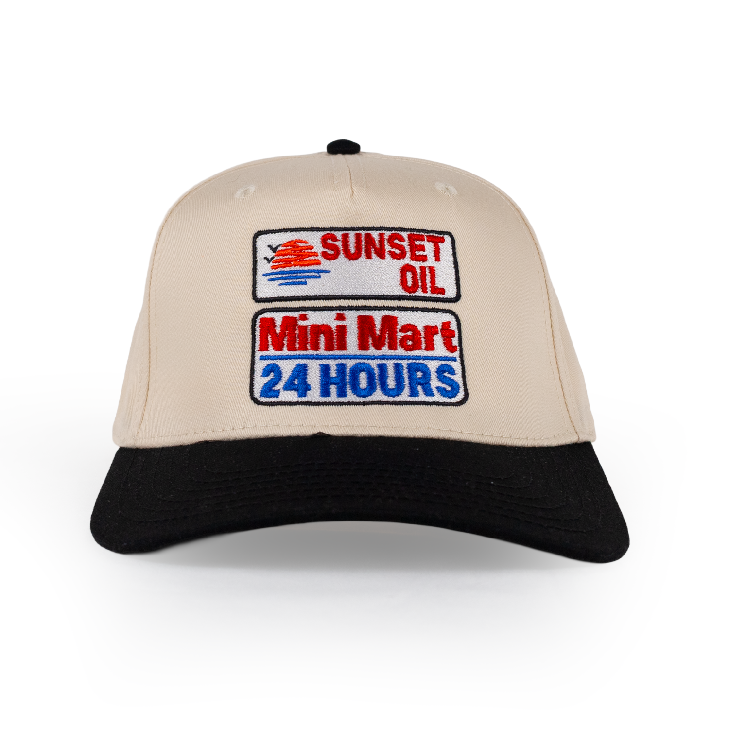 Sunset Oil Mini Mart Natural/Black Baseball Fit