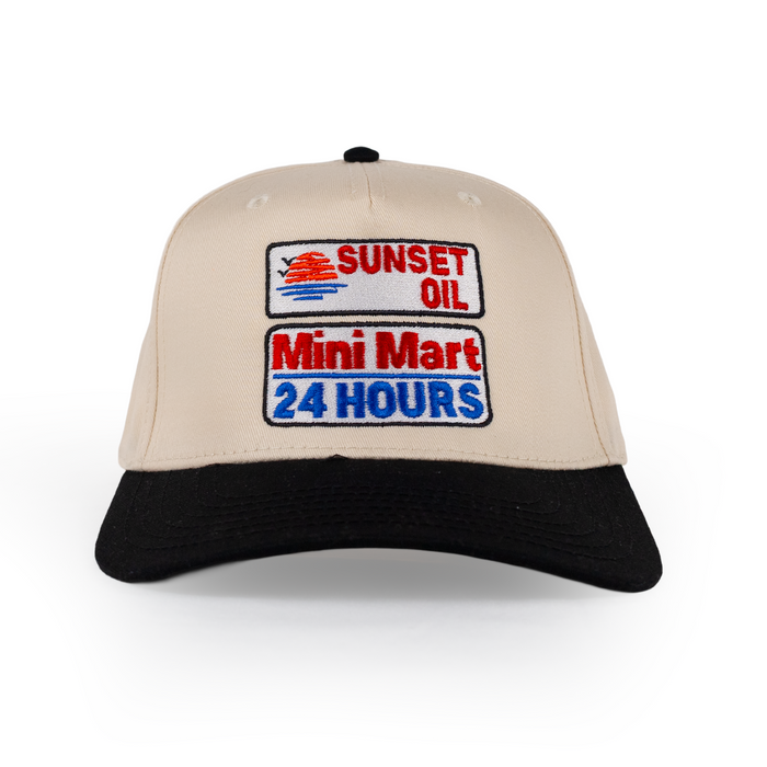 Natural/Black Baseball Cap