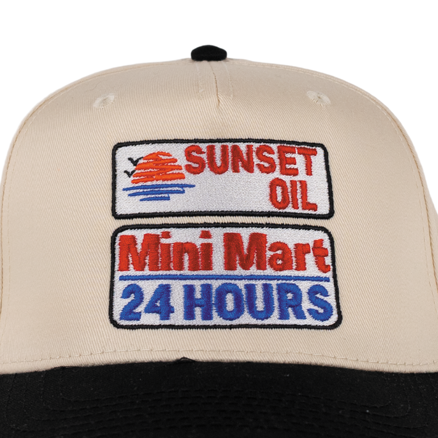 Sunset Oil Mini Mart Natural/Black Baseball Fit