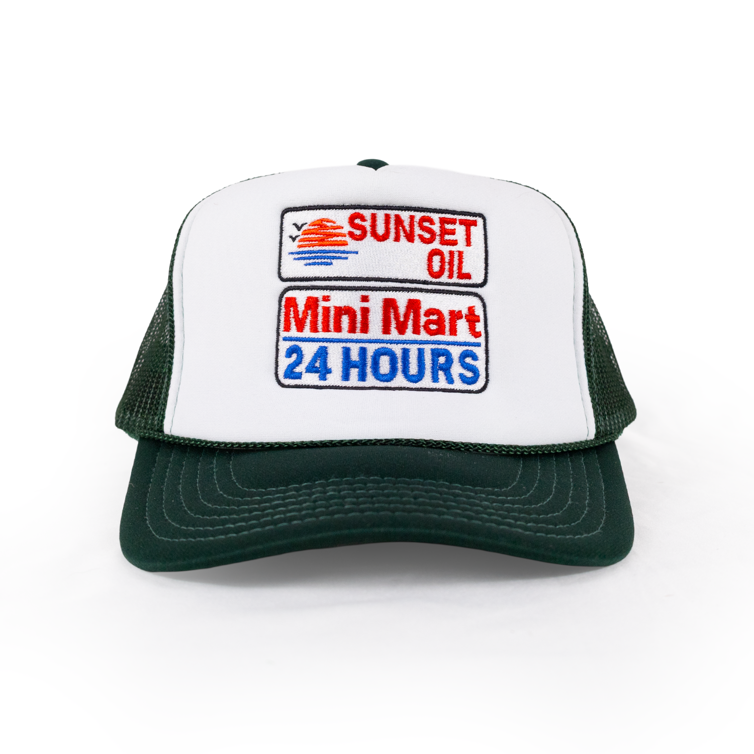Sunset Oil Mini Mart Darkgreen/White/Darkgreen Trucker Fit