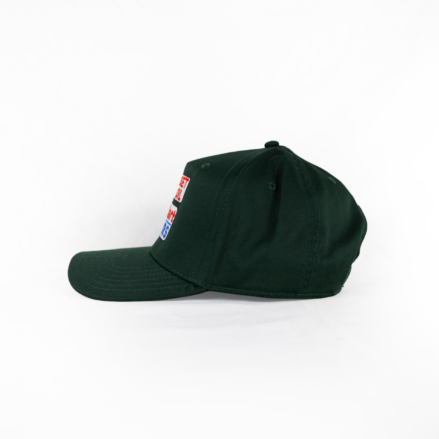 Sunset Oil Mini Mart Dark Green Baseball Fit