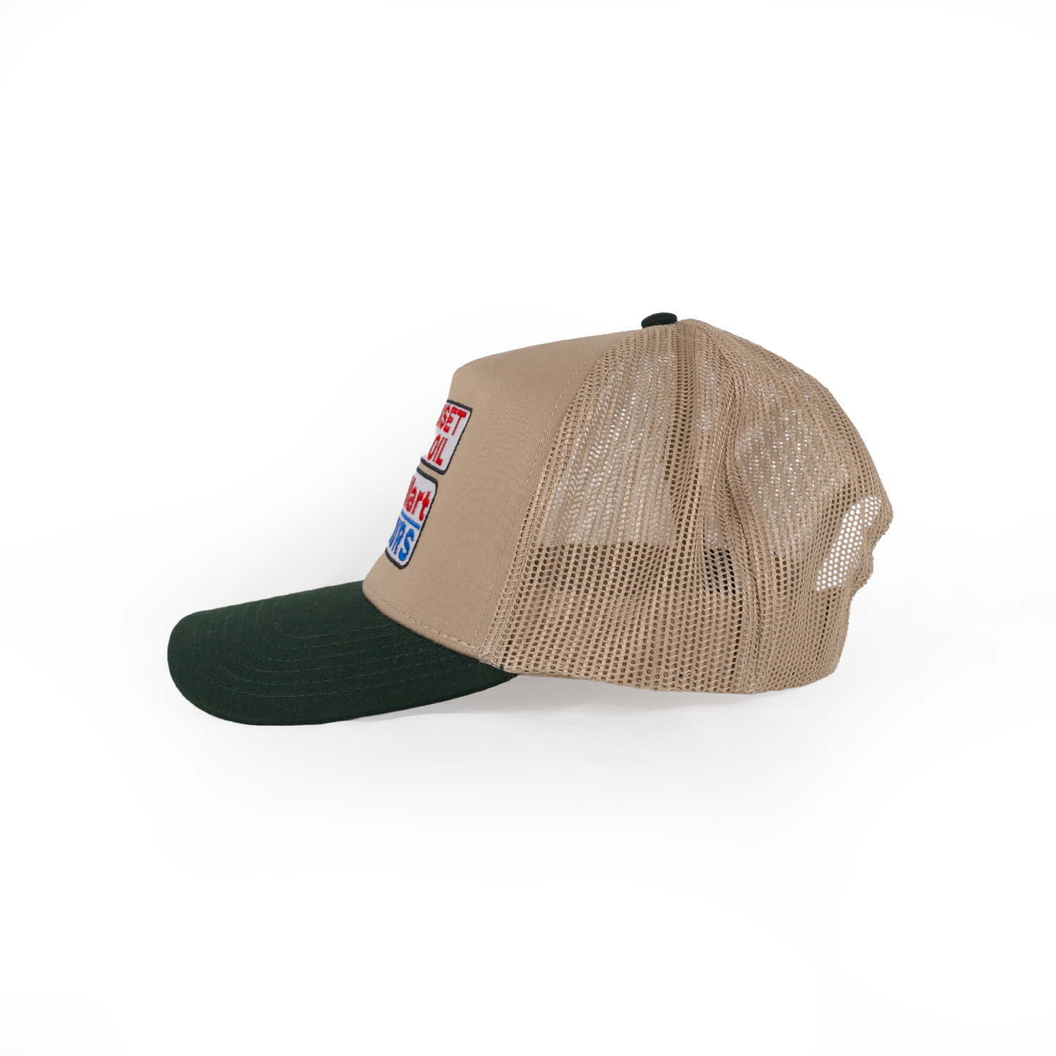 Sunset Oil Mini Mart Khaki/Green Mesh Baseball Fit
