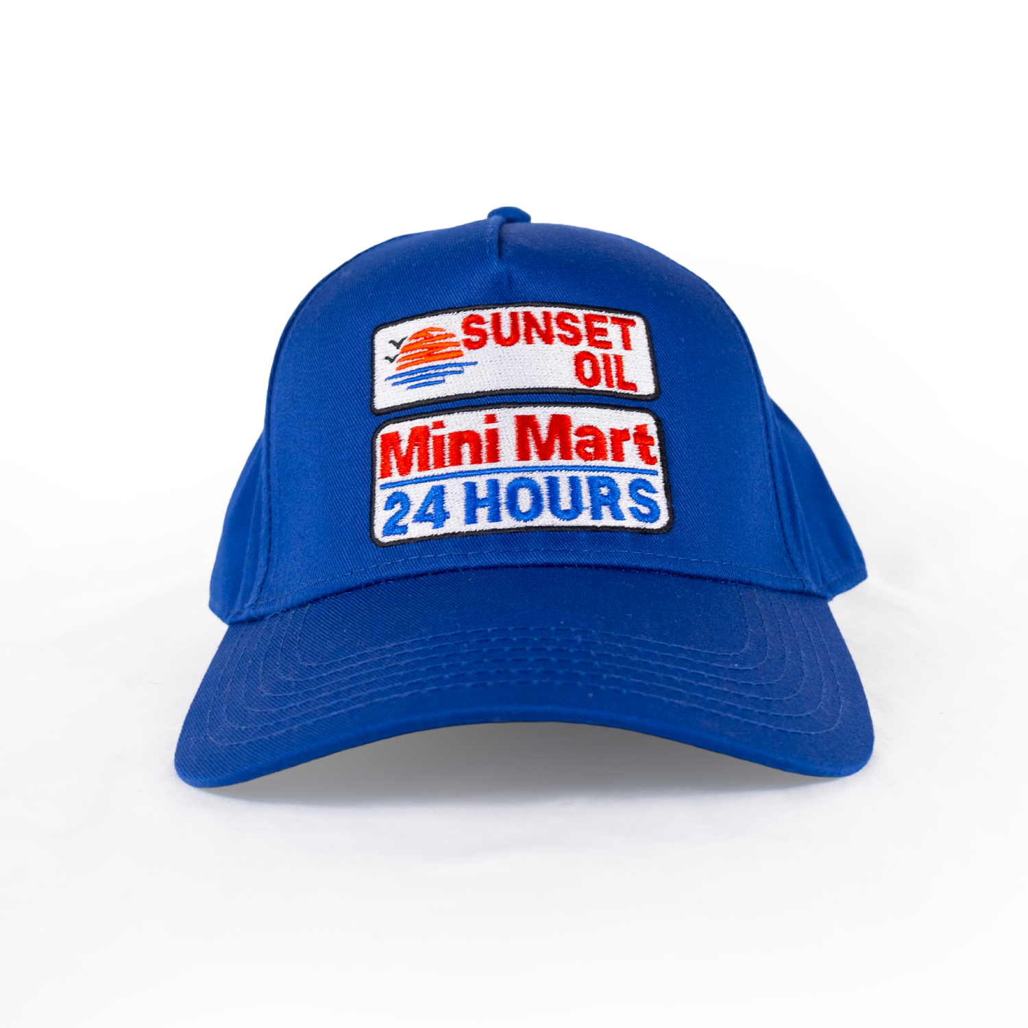 Sunset Oil Mini Mart Mid Blue Baseball Fit