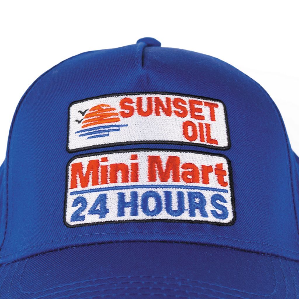 Sunset Oil Mini Mart Mid Blue Baseball Fit