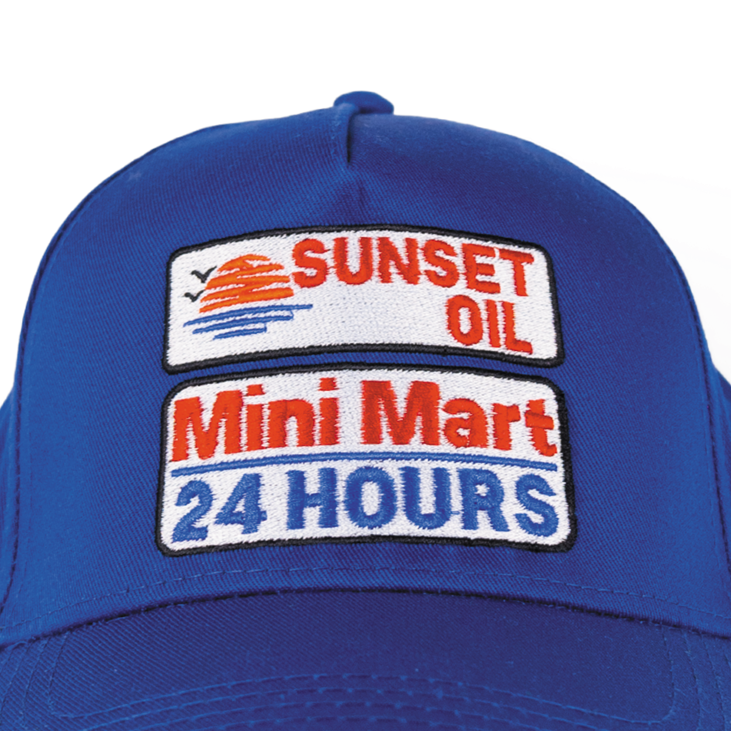 Sunset Oil Mini Mart Mid Blue Baseball Fit