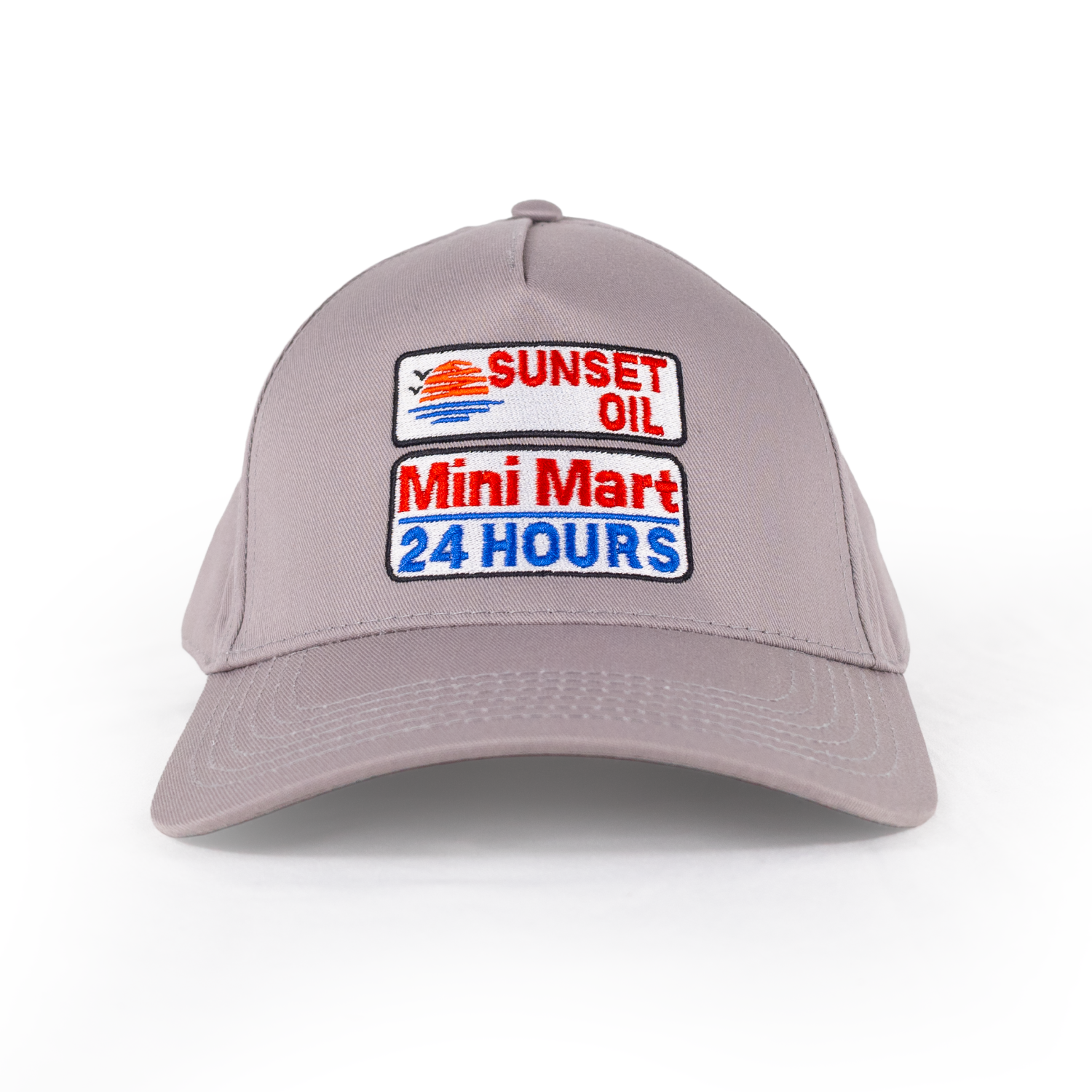 Sunset Oil Mini Mart Grey Baseball Fit